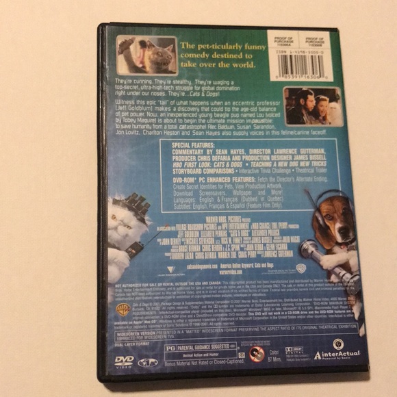 Two DVDs: Cats and Dogs and Cats & Dogs 2: The Revenge of Kitty Galore - Picture 3 of 10